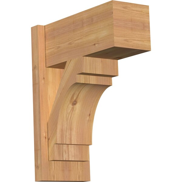 Ekena Millwork Merced Block Smooth Outlooker, Western Red Cedar, 7 1/2"W x 16"D x 20"H OUT08X16X20MRC05SWR - main